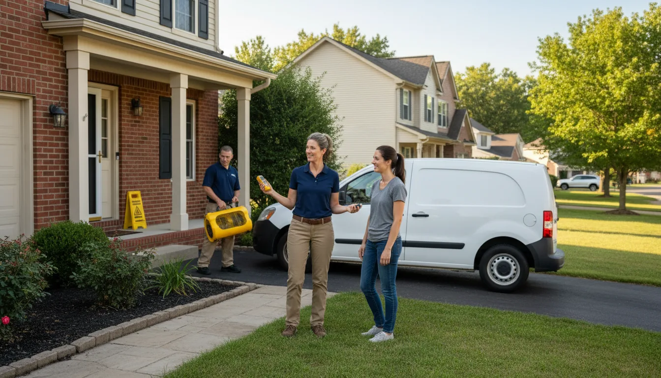 Residential water damage restoration in St Louis, MO